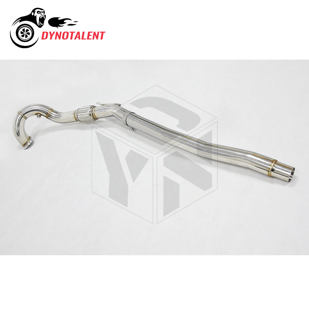 Dynotalent 3.0'' SS304 Stainless Catless Turbo Downpipe for A3 S3 8V TT / MK7 R 2.0 TFSI 2014+