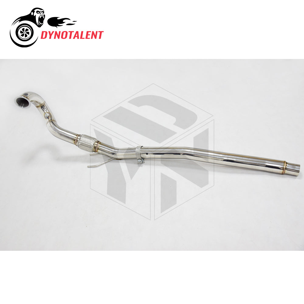 Dynotalent 3.0'' SS304 Stainless Catless Turbo Downpipe for A3 S3 8V TT / MK7 R 2.0 TFSI 2014+