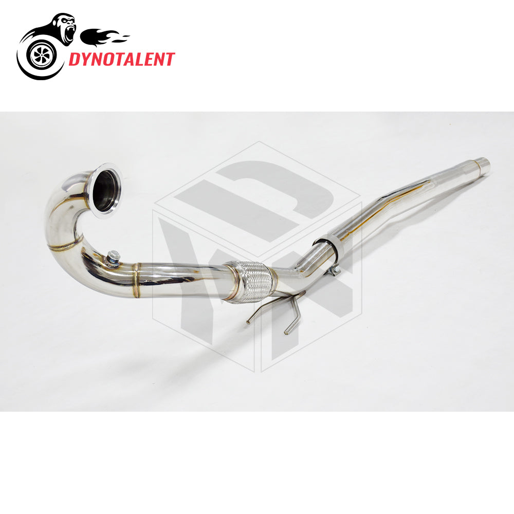 Dynotalent 3.0'' SS304 Stainless Catless Turbo Downpipe for A3 S3 8V TT / MK7 R 2.0 TFSI 2014+