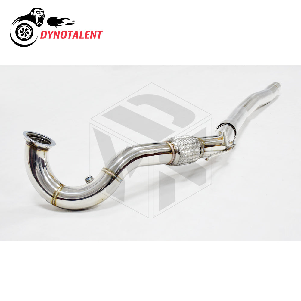 Dynotalent 3.0'' SS304 Stainless Catless Turbo Downpipe for A3 S3 8V TT / MK7 R 2.0 TFSI 2014+