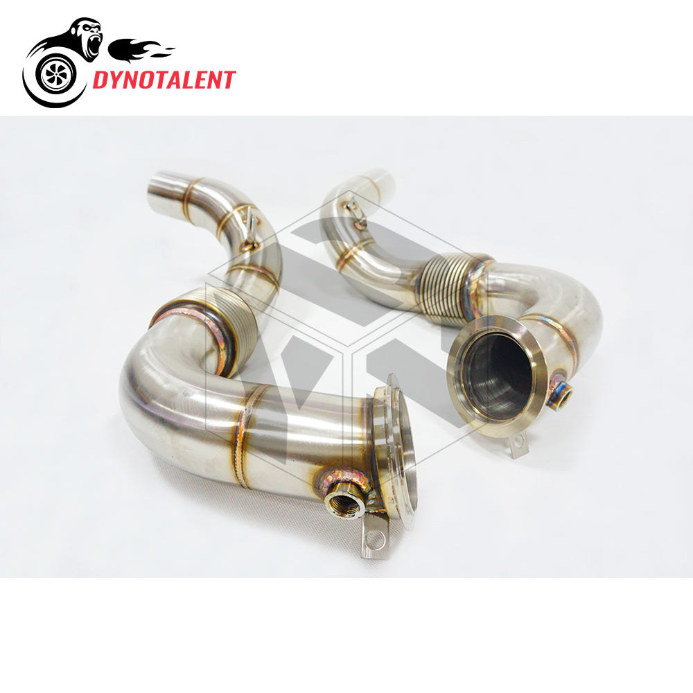 Dynotalent 3.0'' New Design High-Performance Catless Downpipe For BMW S63 F85 F86 X5M X6M 4.4T 2015+