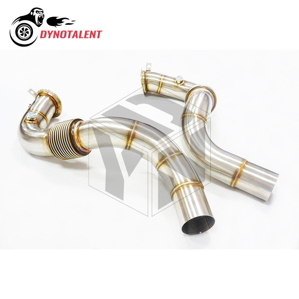 Dynotalent 3.0'' New Design High-Performance Catless Downpipe For BMW S63 F85 F86 X5M X6M 4.4T 2015+