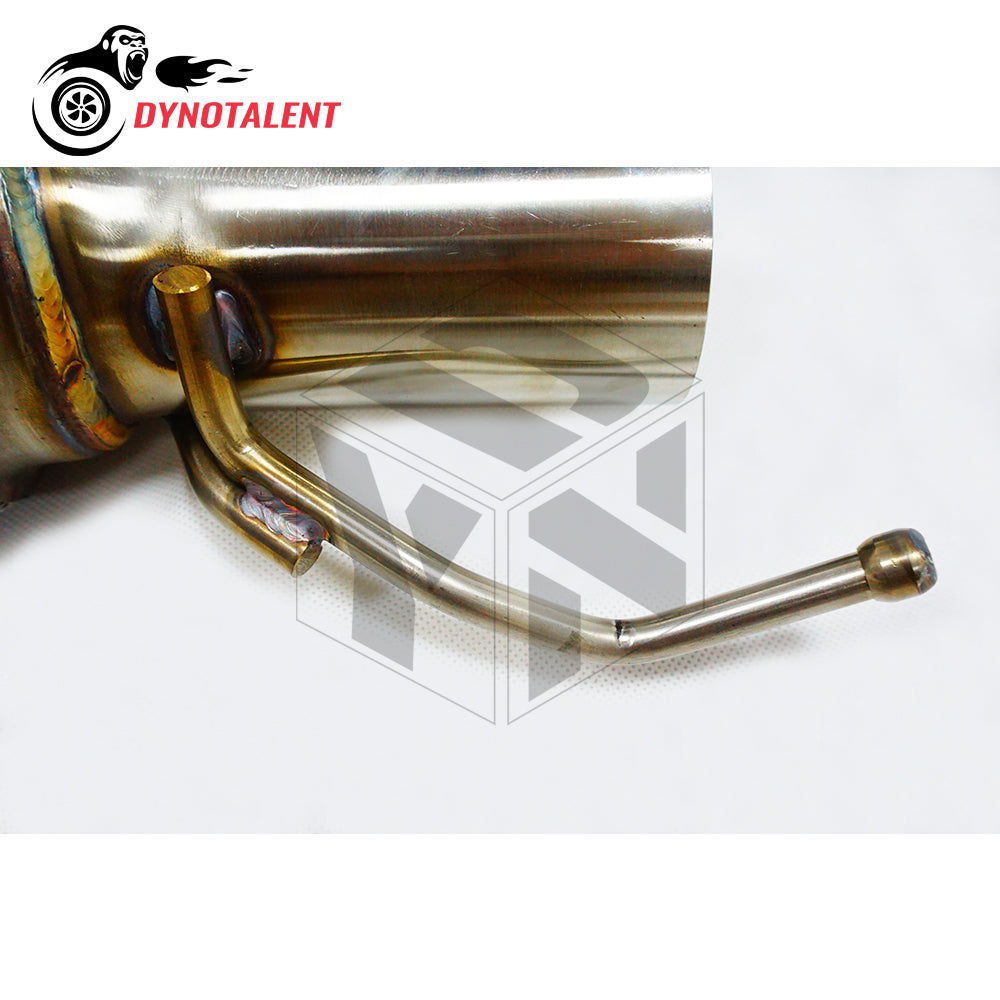 Dynotalent SS304 Downpipe With 200cell Sport Cat WIth Adapter FOR MINI COOPER S MK3 F56 2.0T 2014+