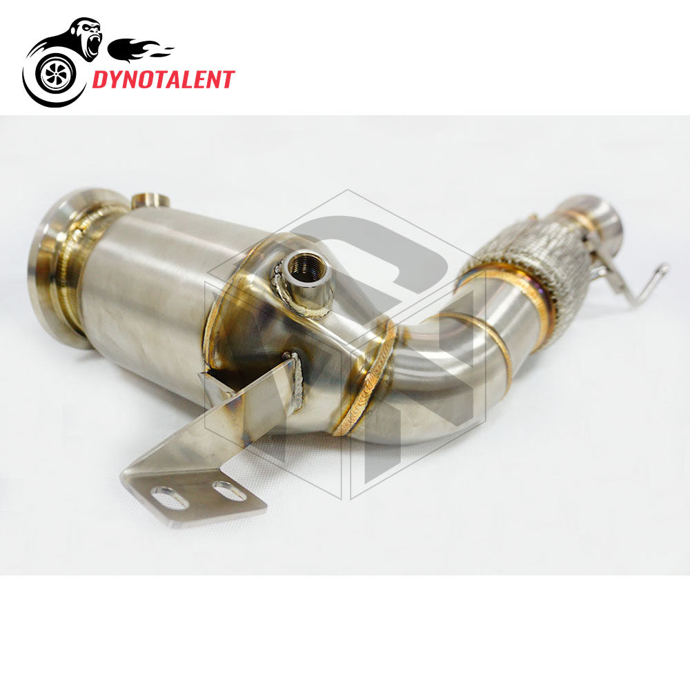 Dynotalent 3.5'' Exhaust Catless SS304 Downpipe For B48 MK3 F56 Min i Co oper S JCW 2.0T 2014-2018