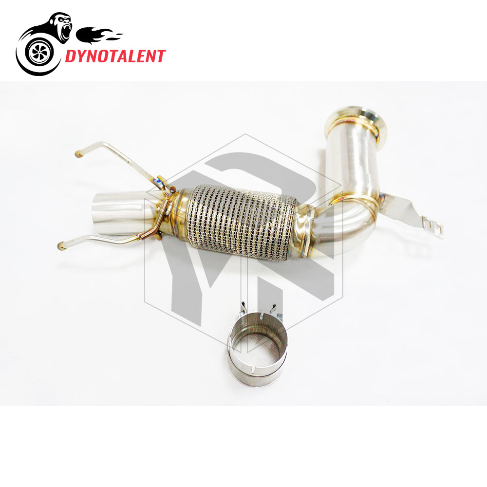 Dynotalent Exhaust SS304 3.5'' Catless Downpipe For Mini Cooper S B38 B48 MK3 F56 1.5T 2.0T 2014-2018