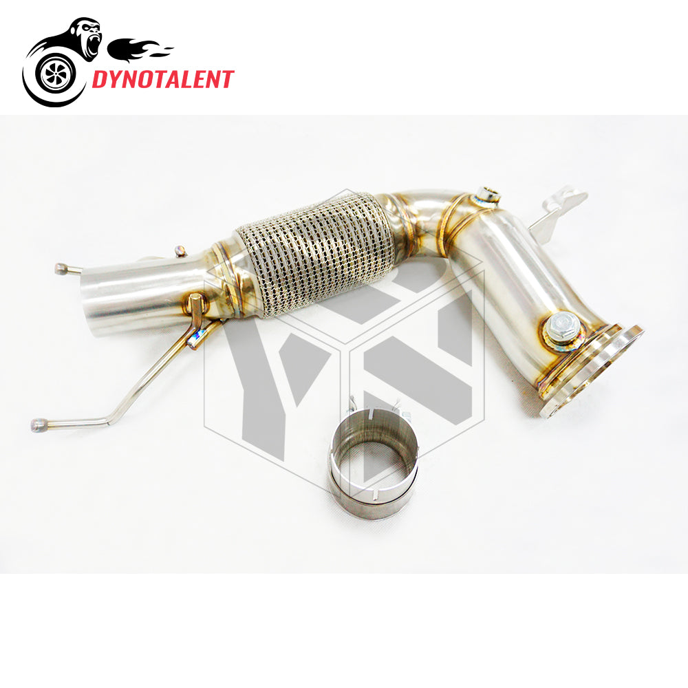 Dynotalent Exhaust SS304 3.5'' Catless Downpipe For Mini Cooper S B38 B48 MK3 F56 1.5T 2.0T 2014-2018
