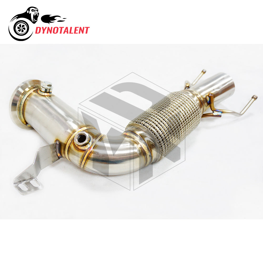 Dynotalent Exhaust SS304 3.5'' Catless Downpipe For Mini Cooper S B38 B48 MK3 F56 1.5T 2.0T 2014-2018