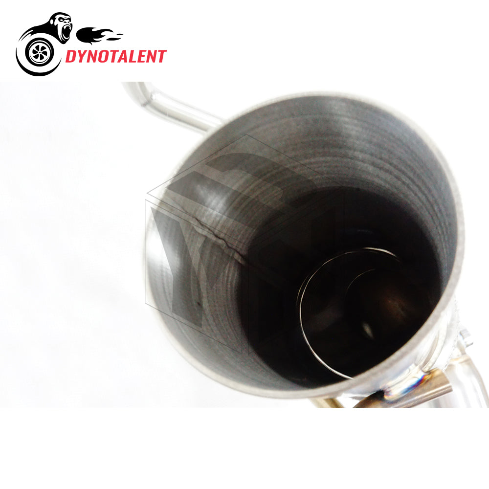 Dynotalent Exhaust SS304 3.5'' Catless Downpipe For Mini Cooper S B38 B48 MK3 F56 1.5T 2.0T 2014-2018