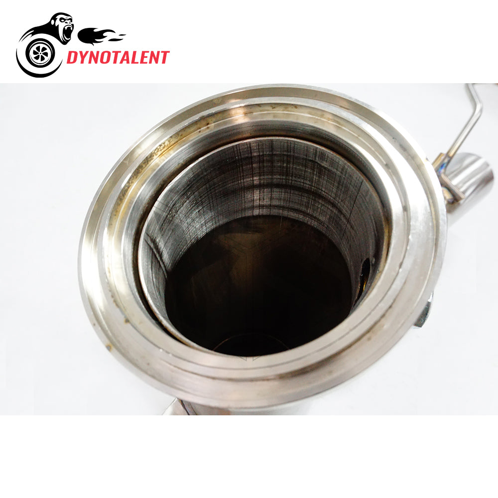 Dynotalent Exhaust SS304 3.5'' Catless Downpipe For Mini Cooper S B38 B48 MK3 F56 1.5T 2.0T 2014-2018