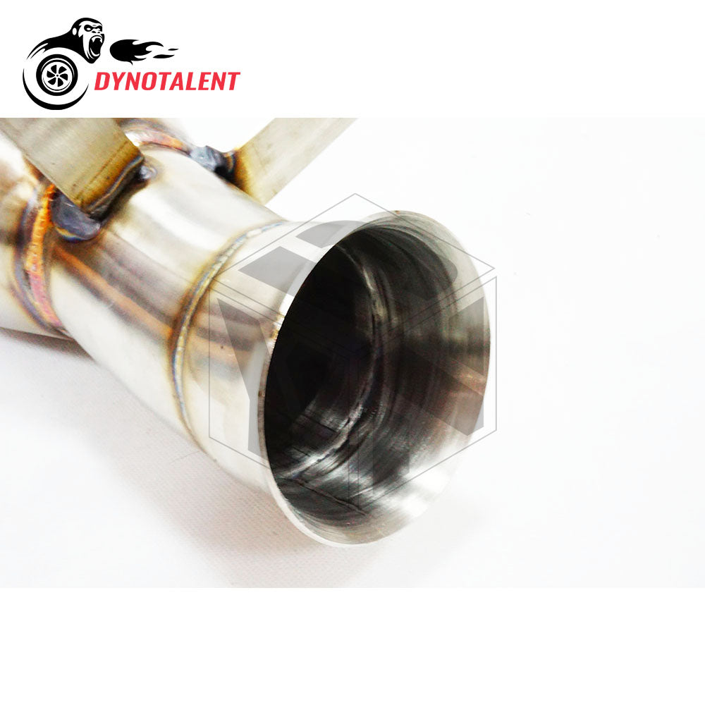 Dynotalent 3.0‘’ Stainless Steel 304 High Flow Exhaust Downpipe With 200cell Sport Cat For F87 M2 2016+ F30 335I 335XI F32 F33