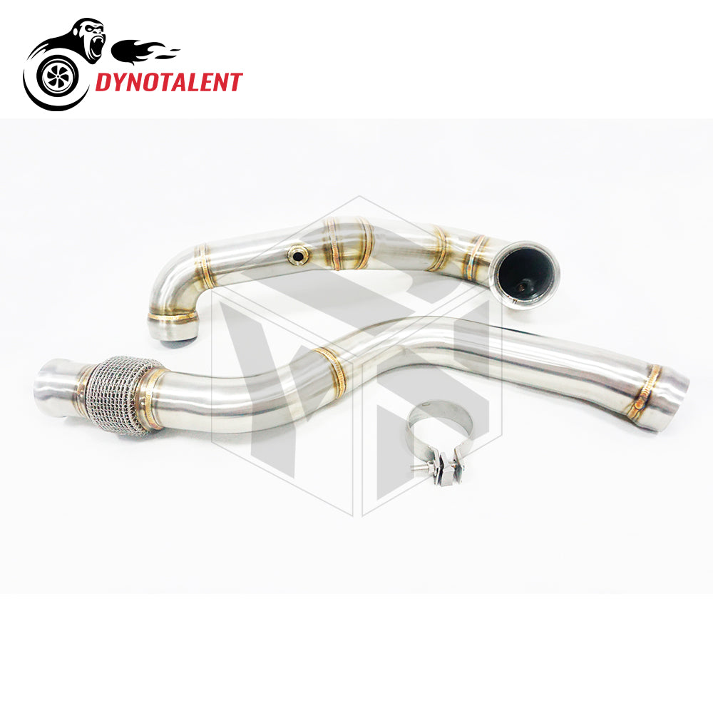 Dynotalent 3.5'' CATLESS DOWNPIPE FOR 2014-2016 MERCEDES BANZ AMG GLA45 CLA45 A45 25HP+