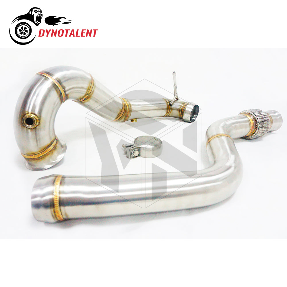 Dynotalent 3.5'' CATLESS DOWNPIPE FOR 2014-2016 MERCEDES BANZ AMG GLA45 CLA45 A45 25HP+