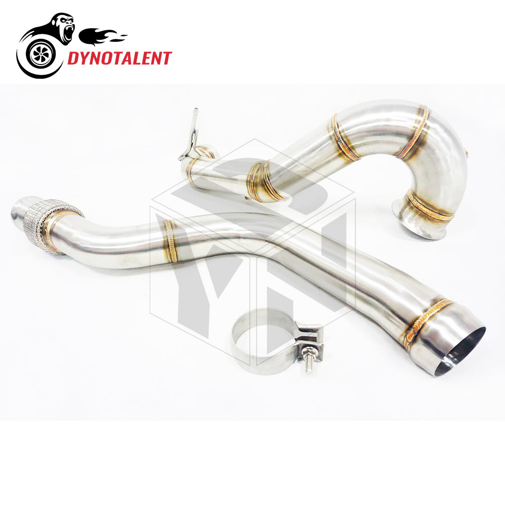 Dynotalent 3.5'' CATLESS DOWNPIPE FOR 2014-2016 MERCEDES BANZ AMG GLA45 CLA45 A45 25HP+