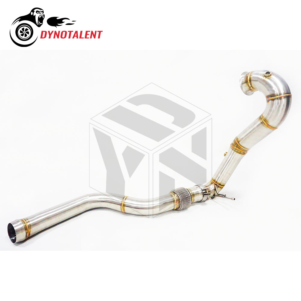 Dynotalent 3.5'' CATLESS DOWNPIPE FOR 2014-2016 MERCEDES BANZ AMG GLA45 CLA45 A45 25HP+