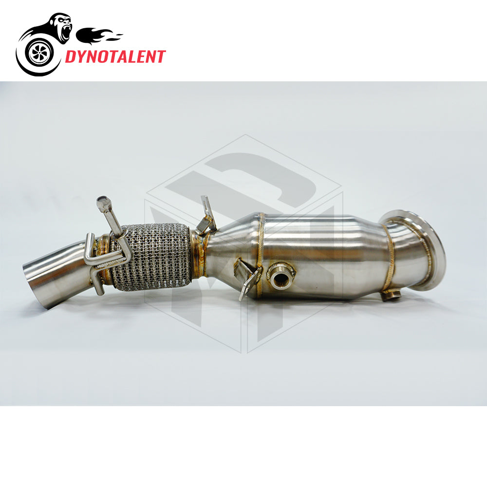 Dynotalent Stainless Steel 304 3.0'' Catless Downpipe For BMW N20 528i 520i 523i 525i 530i 535i N20 F10 F18 2010-2016