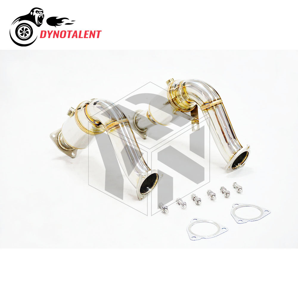 Dynotalent TFSI High Flow Catless Downpipe For AUDI S4 S5 A6 A7 A8 B8 Q5 SQ5 A7 C7 V6 3.0 2009-2018