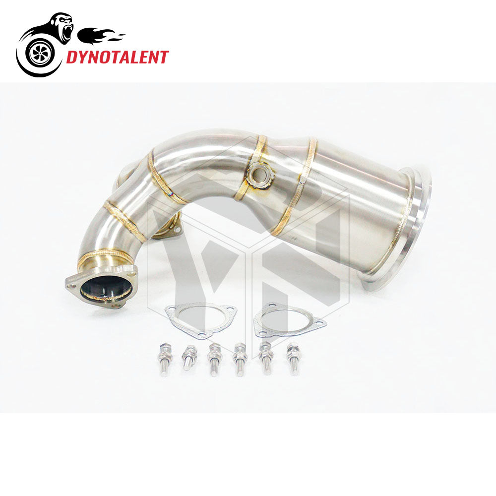 Dynotalent SS304 3.5'' Performance Catless Downpipe For EA839 S4 S5 B9 3.0T 2017+