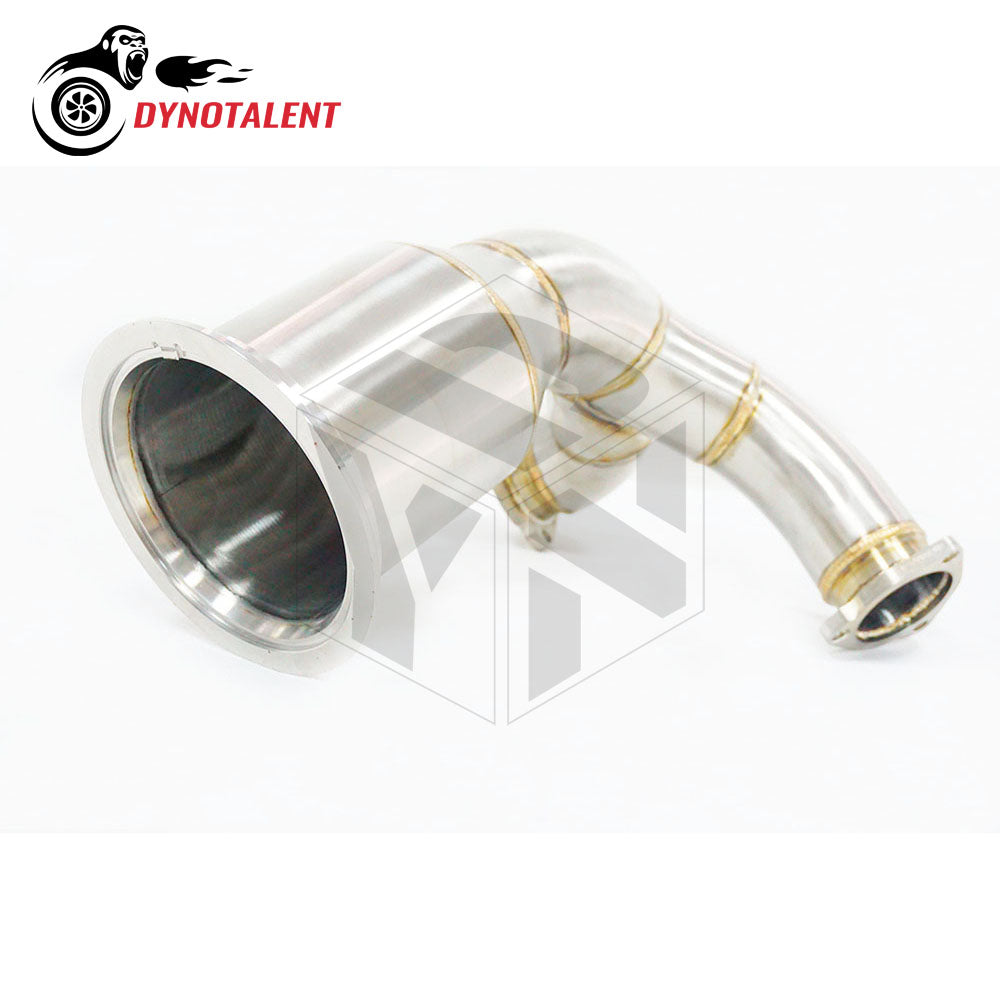 Dynotalent SS304 3.5'' Performance Catless Downpipe For EA839 S4 S5 B9 3.0T 2017+