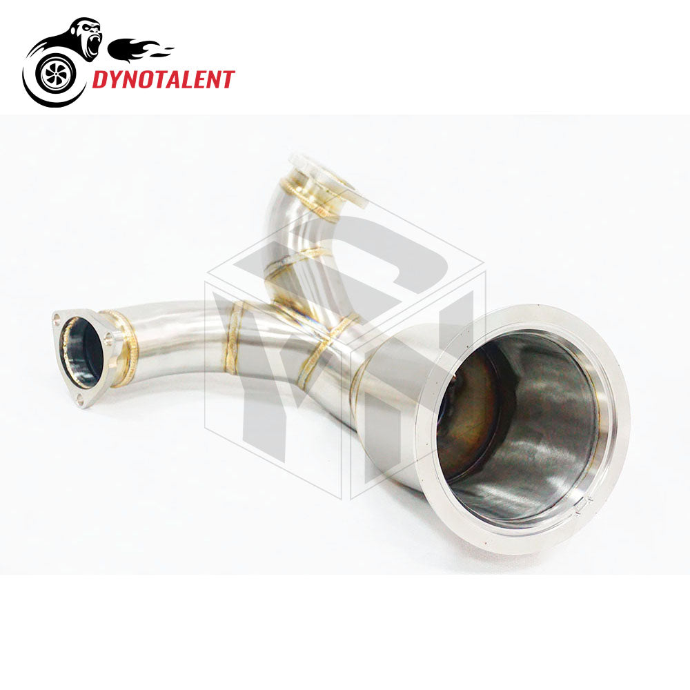 Dynotalent SS304 3.5'' Performance Catless Downpipe For EA839 S4 S5 B9 3.0T 2017+