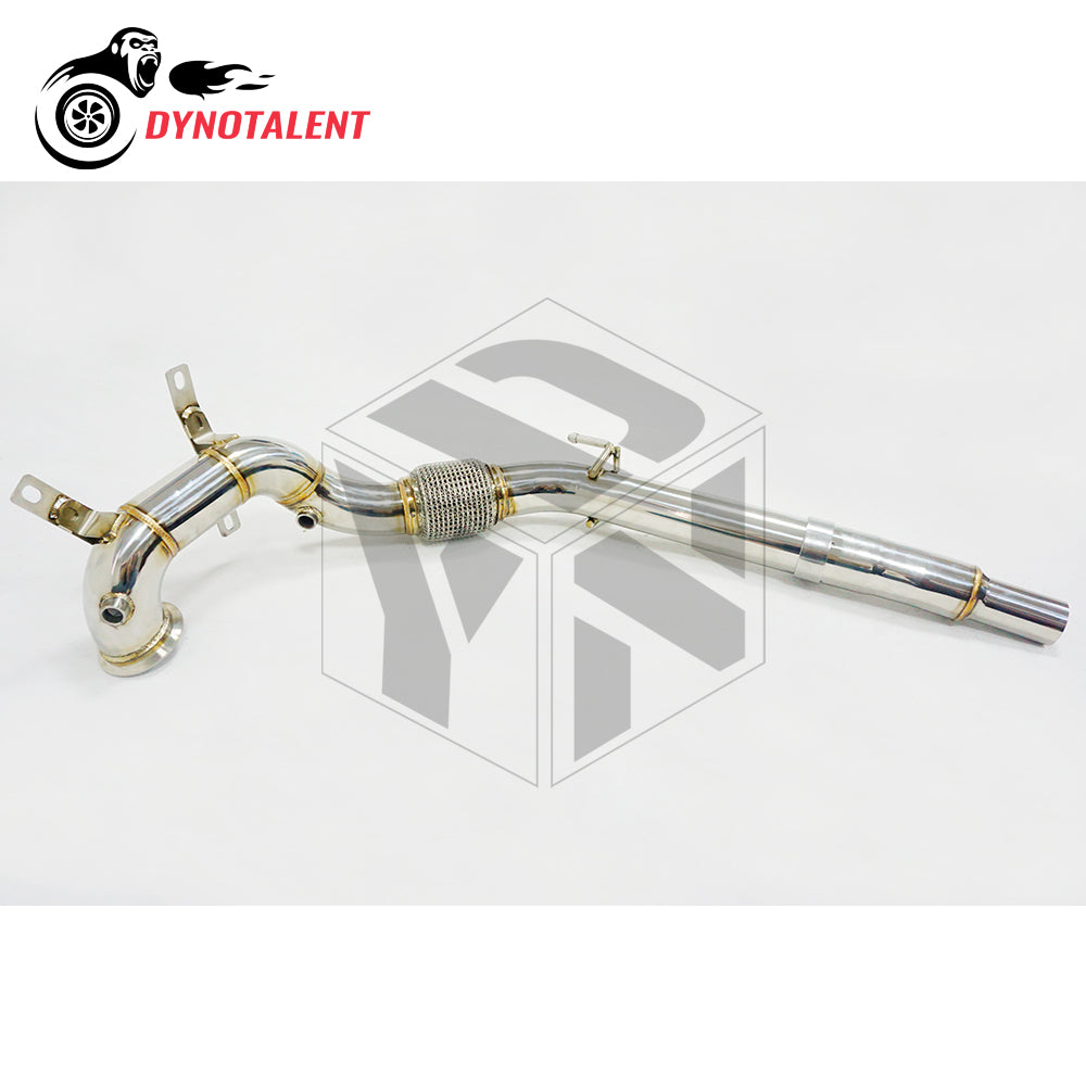 Dynotalent 2.75'' SS304 Decat Downpipe For A3 8V 1.4 TFSI MK7 1.4 TSI Leon 5F 2013-2017 FWD 180PS