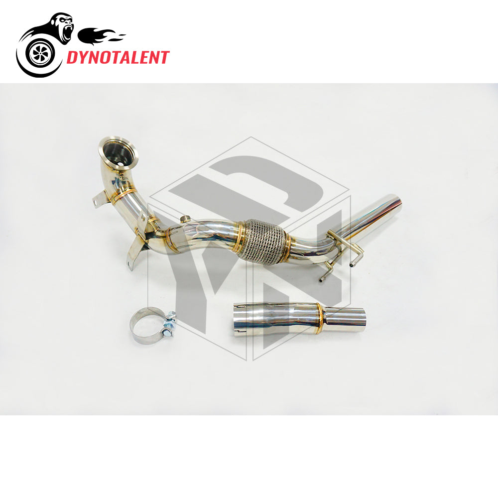 Dynotalent 2.75'' SS304 Decat Downpipe For A3 8V 1.4 TFSI MK7 1.4 TSI Leon 5F 2013-2017 FWD 180PS