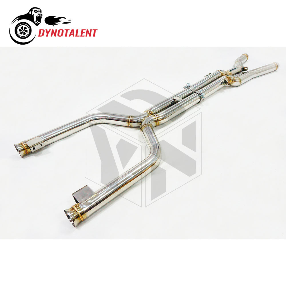 Dynotalent Flow Catless Mid Pipe SS304 High for BENZ W205 AMG C63 C63S 4.4T 2015+
