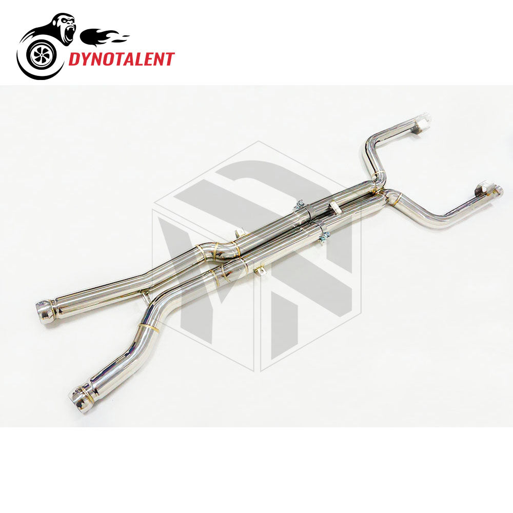 Dynotalent Flow Catless Mid Pipe SS304 High for BENZ W205 AMG C63 C63S 4.4T 2015+