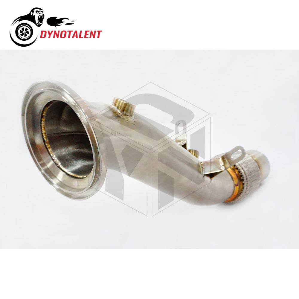 Dynotalent 3.0'' SS304 Polished ExhaustB48 Downpipe For G20 330I 330IX G30 2.0T 2019+