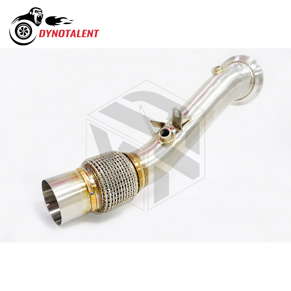 Dynotalent 3.0'' SS304 Polished ExhaustB48 Downpipe For G20 330I 330IX G30 2.0T 2019+