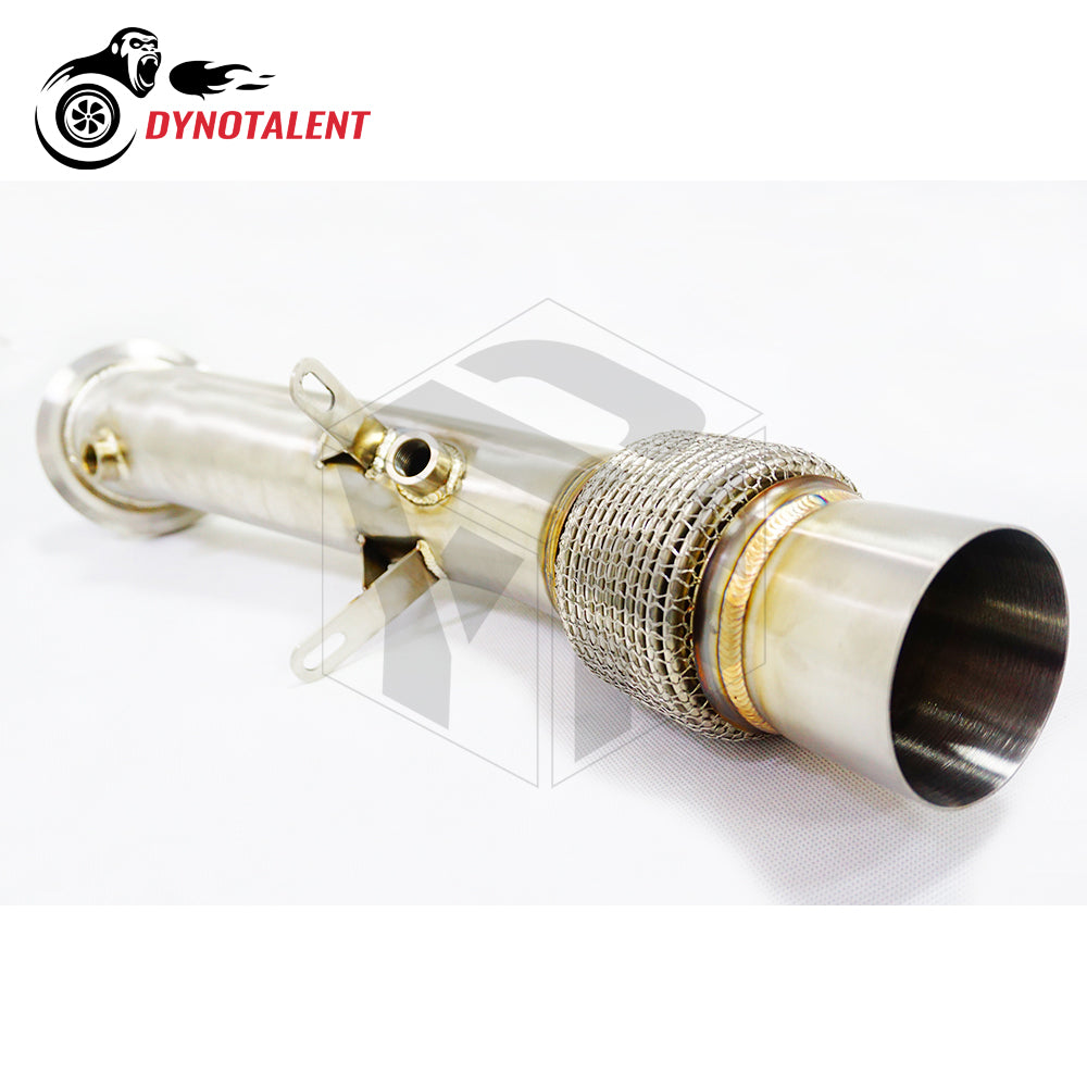 Dynotalent 3.0'' SS304 Polished ExhaustB48 Downpipe For G20 330I 330IX G30 2.0T 2019+