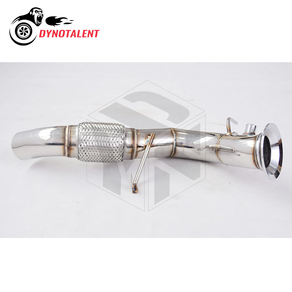 Dynotalent Version A Exhaust Pipe 2.75'' SS304 Downpipe For BMW 535D 335D E90 E91 E92 E60 E61 X3 X5 X6