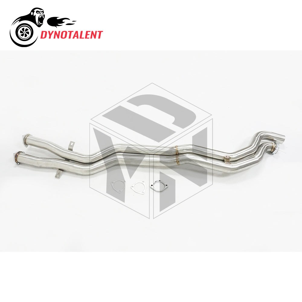 Dynotalent Middle Exhaust Pipes SS304 High Flow Performance BMW E46 M3 2001-2006