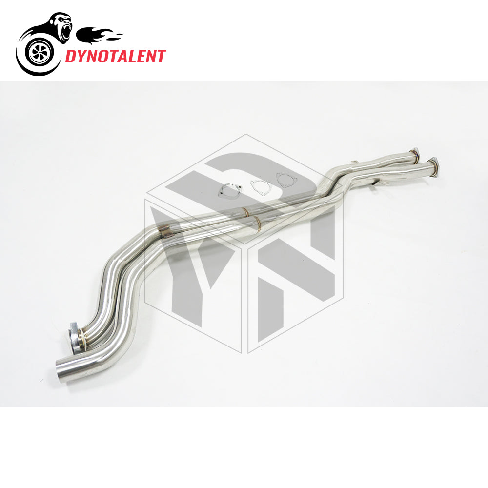 Dynotalent Middle Exhaust Pipes SS304 High Flow Performance BMW E46 M3 2001-2006