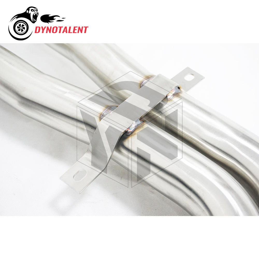 Dynotalent Middle Exhaust Pipes SS304 High Flow Performance BMW E46 M3 2001-2006