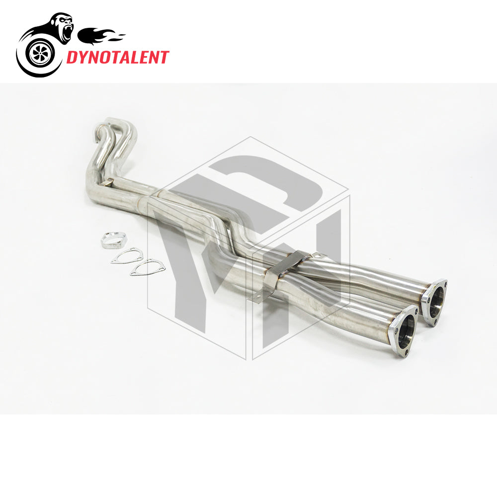 Dynotalent Middle Exhaust Pipes SS304 High Flow Performance BMW E46 M3 2001-2006