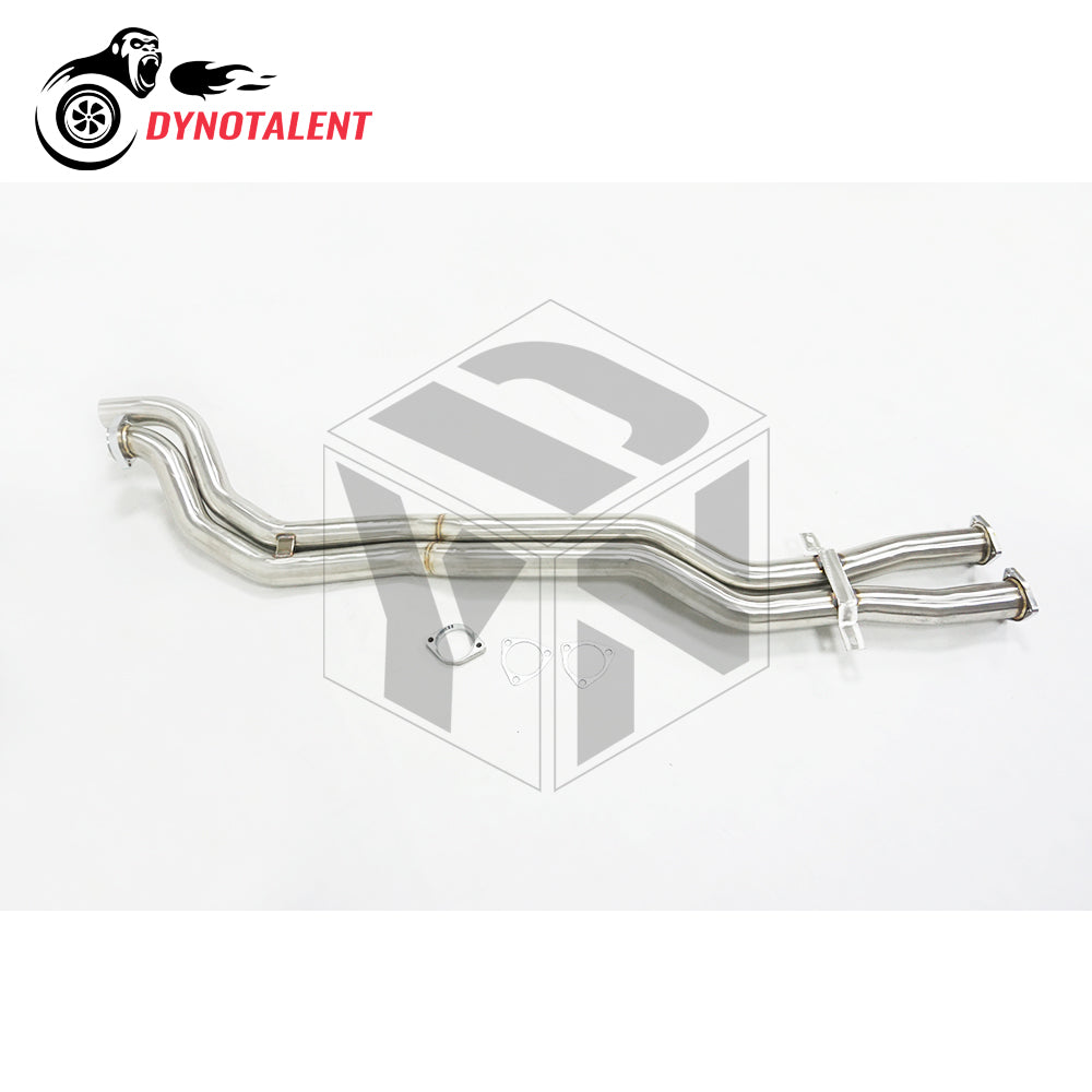 Dynotalent Middle Exhaust Pipes SS304 High Flow Performance BMW E46 M3 2001-2006