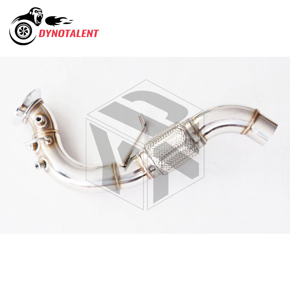 Dynotalent SS304 Updated 2.75'' 2.5'' Diesel Decat Downpipe Version E60 E90 X3 335D 535D 330D E90 E91 E92 X3 X5 X6 m57n2