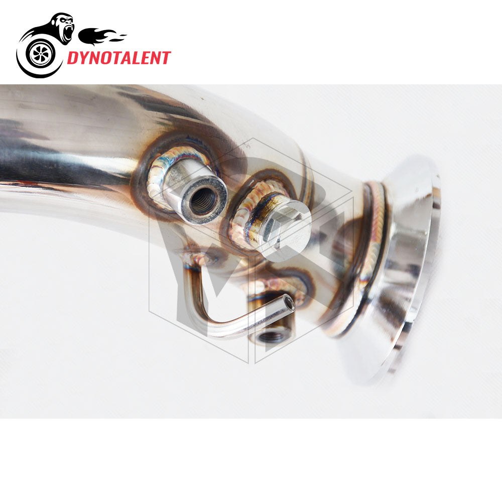 Dynotalent SS304 Updated 2.75'' 2.5'' Diesel Decat Downpipe Version E60 E90 X3 335D 535D 330D E90 E91 E92 X3 X5 X6 m57n2