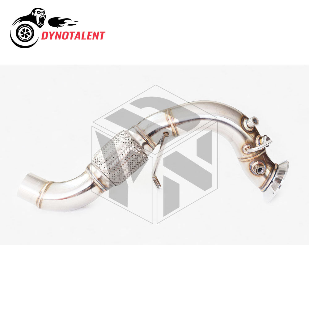 Dynotalent SS304 Updated 2.75'' 2.5'' Diesel Decat Downpipe Version E60 E90 X3 335D 535D 330D E90 E91 E92 X3 X5 X6 m57n2