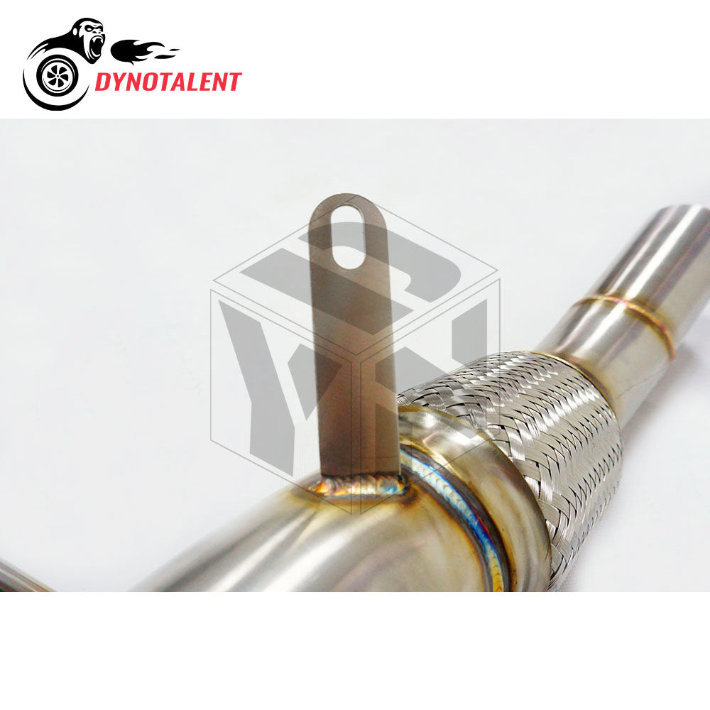 Dynotalent 3.0'' SS304 Downpipe For N57 E90 E91 E92 E93 F01 F02 F07 330d 2007-2013