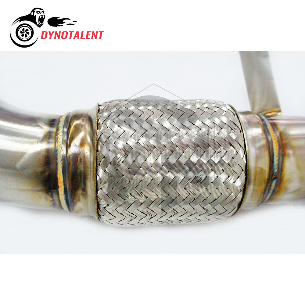 Dynotalent 3.0'' SS304 Downpipe For N57 E90 E91 E92 E93 F01 F02 F07 330d 2007-2013