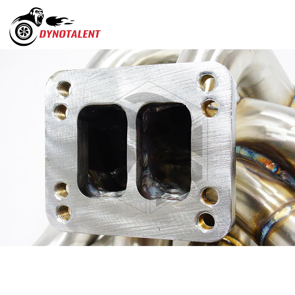 Dynotalent 90mm Throttle Body with 6 Injector Turbo Manifold + Billet Intake Manifold For Supra 1JZ VVTI 1JZGTE