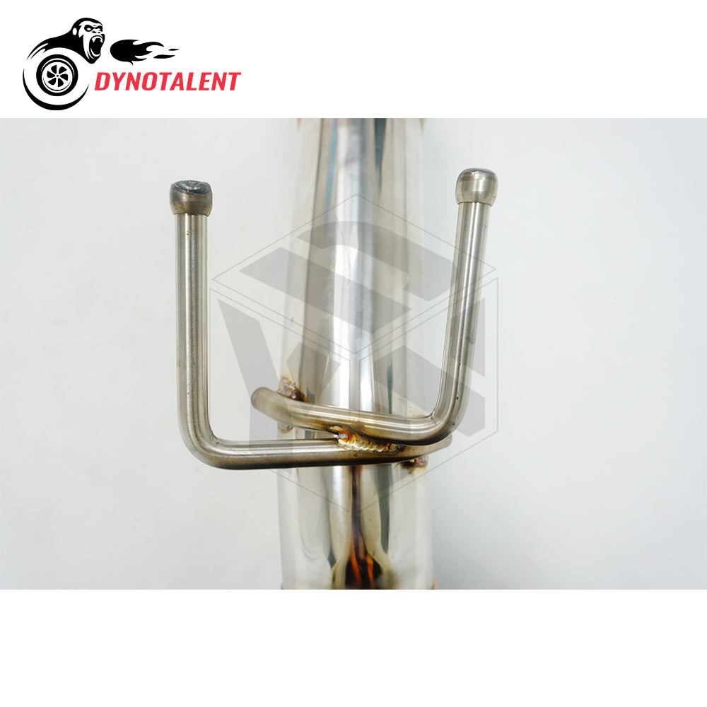 Dynotalent 200 cell Sport cat Catted Downpipe SS304 3'' Exhaust Turbo Downpipe For MK5 MK6 A3 2.0T