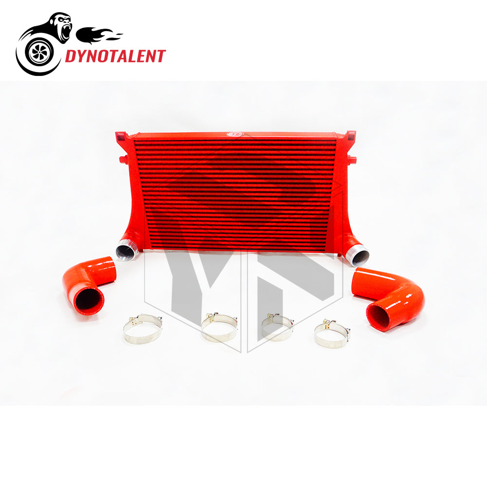 Dynotalent Red Coated Intercooler Upgrade Aluminum Graphene for EA888 A3 8V S3 Golf MK7 G TI 2.0TFSI
