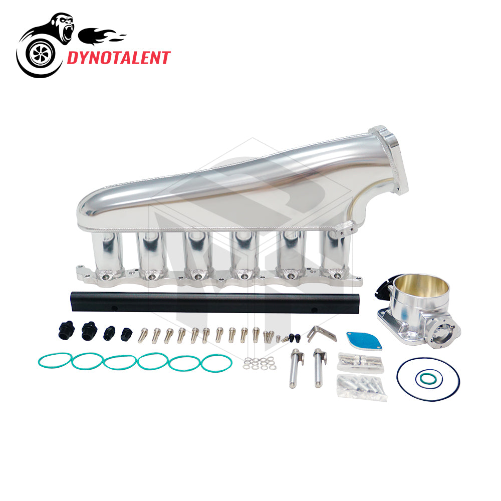 Dynotalent Hi-Flow Intake Manifold Kit W/ 90mm Throttle Body & Fuel Rail Set 2JZGE 2JZ GE