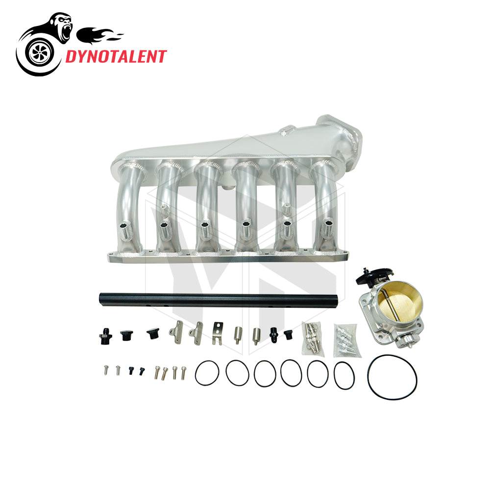 Dynotalent 90mm Billet Intake Manifold with fuel rail kit and throttle body set BMW M50 M52