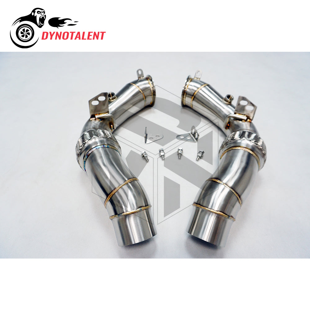 Dynotalent SS304 3.0'' DOWNPIPE FOR BMW F10 M5 F12 F13 M6