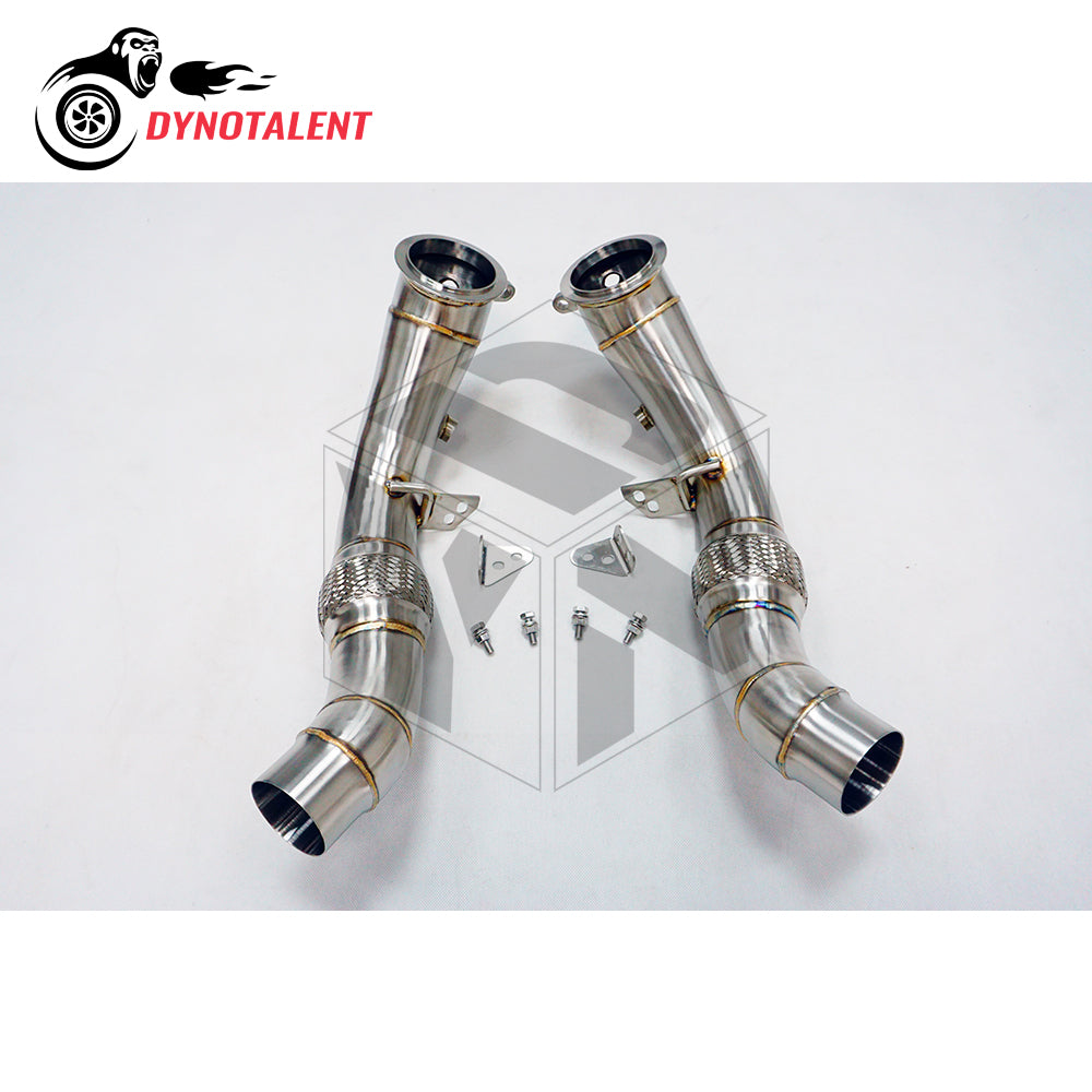 Dynotalent SS304 3.0'' DOWNPIPE FOR BMW F10 M5 F12 F13 M6