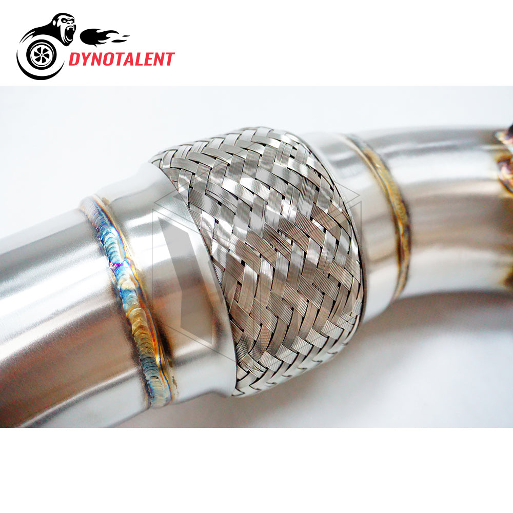 Dynotalent SS304 3.0'' DOWNPIPE FOR BMW F10 M5 F12 F13 M6