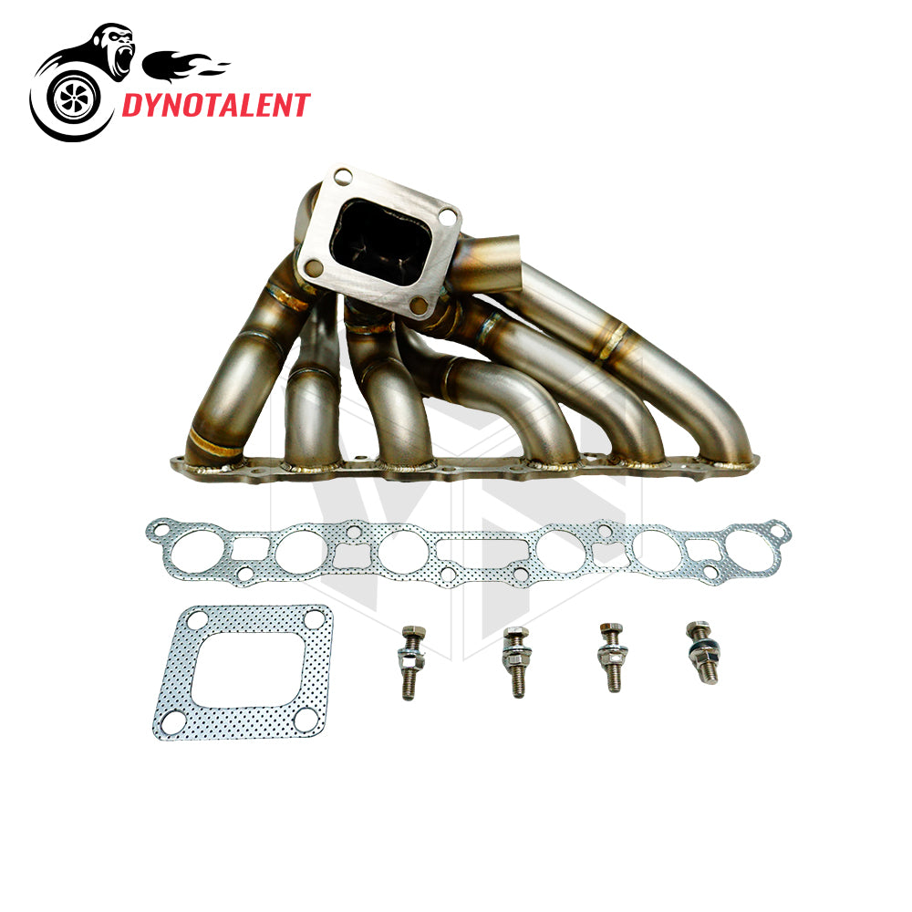 Dynotalent 3mm Thick Steam Pipe SS304 T4 Turbo Manifold for ToYoTa Supra 2JZ GE 1993-1998